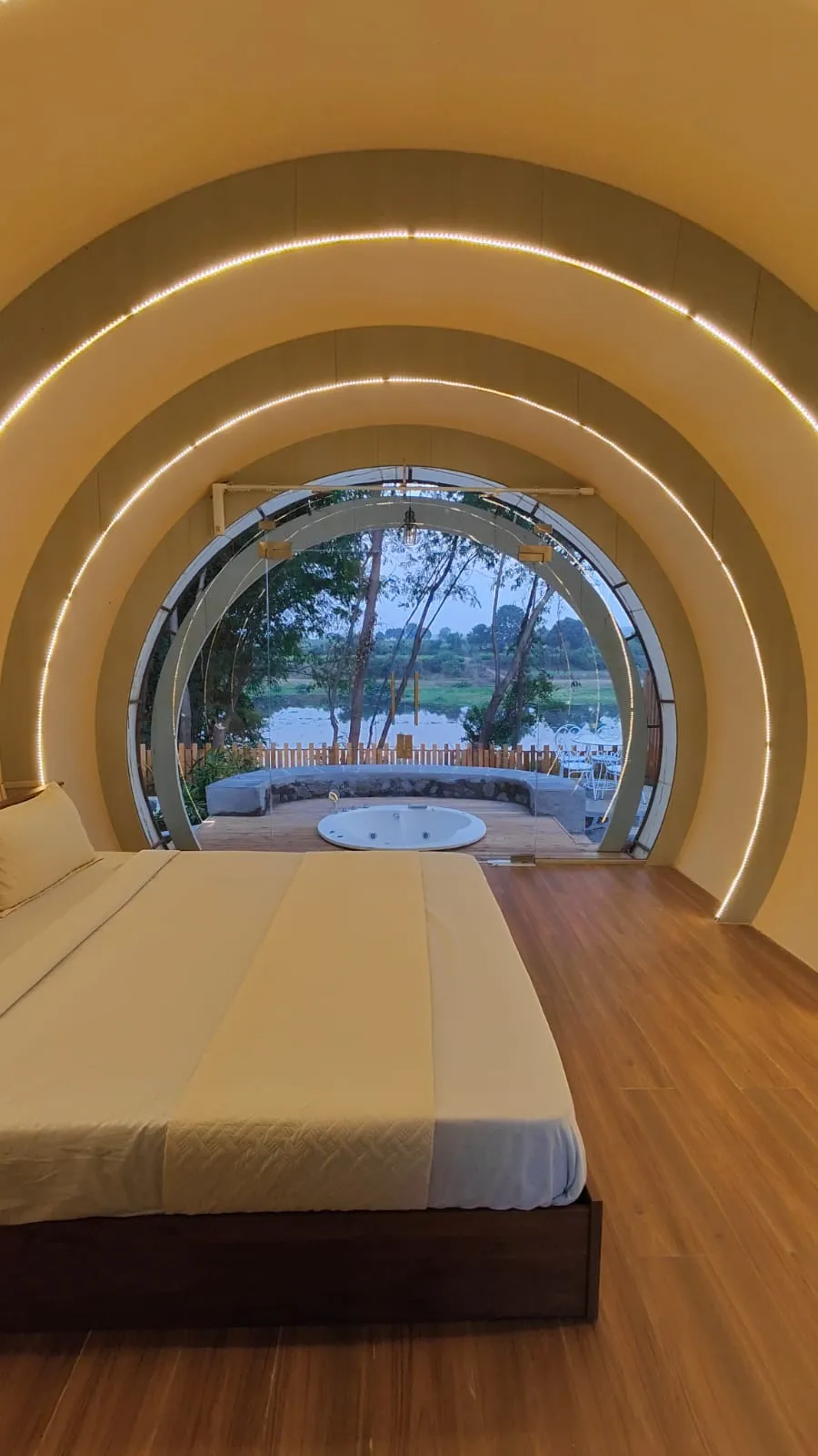 Cocoon AC Tent with Jacuzzi & Mini Pool - Image 1